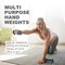 Wecare Fitness Neoprene Coated 10 Lbs Dumbbells for Non-Slip Grip, Set of Two, Blue, 2PK WC-2P-10LB-BL - alternate 7